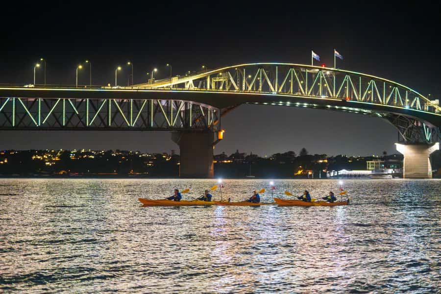 Auckland: City Lights Night Kayak Tour - From St Mary’s Bay to Westhaven Marina on Waitematā Harbour