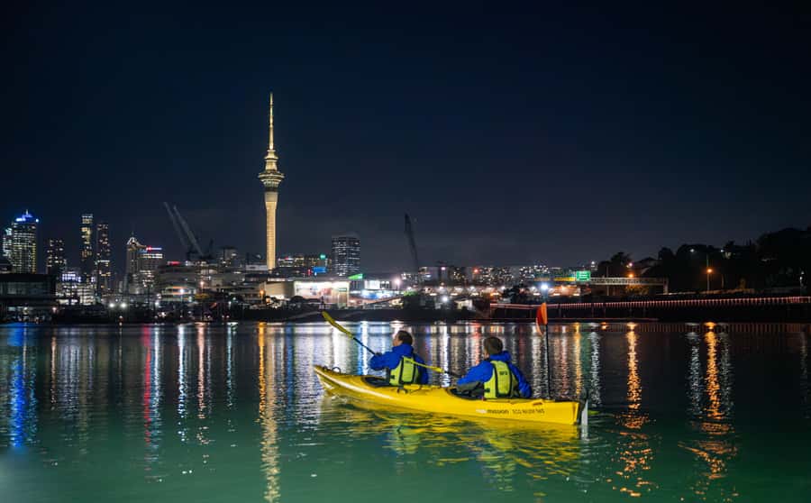 Auckland: City Lights Night Kayak Tour - Meeting at Z Pier: Gear, Pace, and First Coaching