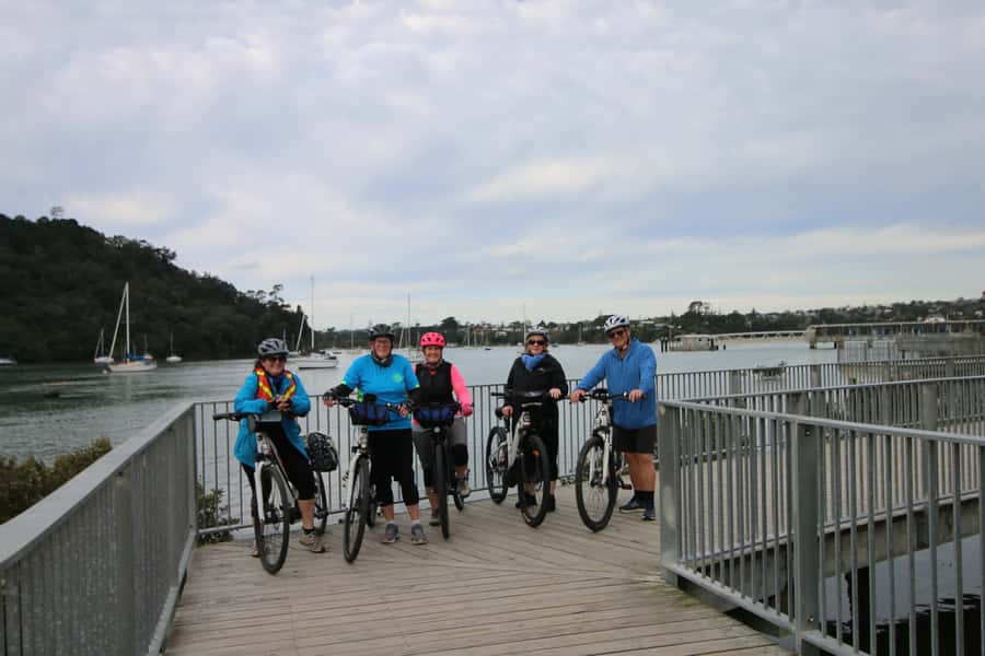Auckland Half-Day Ebike Tour Excursion - Opunuku Stream Cycleway: history and water on a bike-friendly link