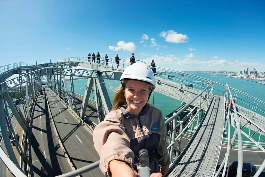 Auckland Harbor Bridge: Bridge Climb - Safety Gear, Wet-Weather Suits, and the No-Phone Rule