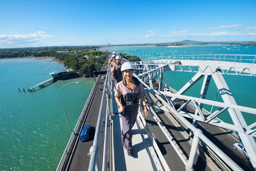 Auckland Harbor Bridge: Bridge Climb - Meeting at Westhaven Marina (and How the Sky Tower Option Helps)