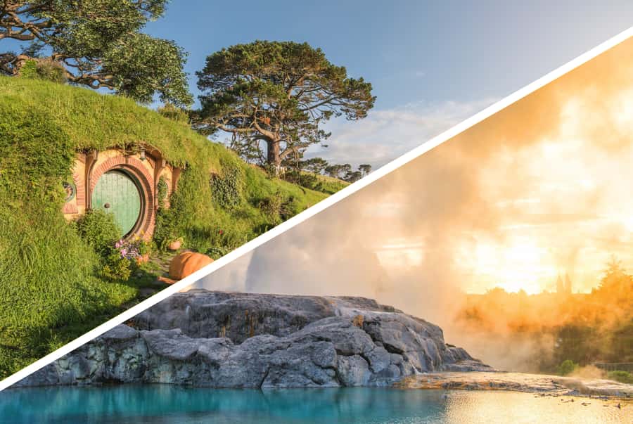 Auckland: Hobbiton and Rotorua Day Tour including Te Puia - Hobbiton Movie Set: the guided 2.5-hour Shire walk