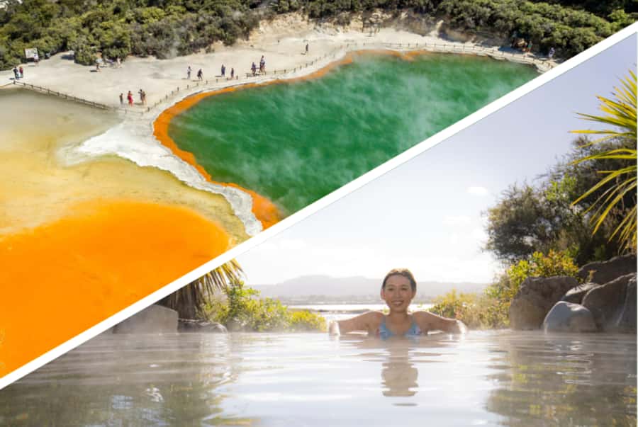 Auckland: Rotorua Highlights inc Wai-O-Tapu & Polynesian Spa - From Auckland to Rotorua: the Waikato drive and photo-friendly pacing