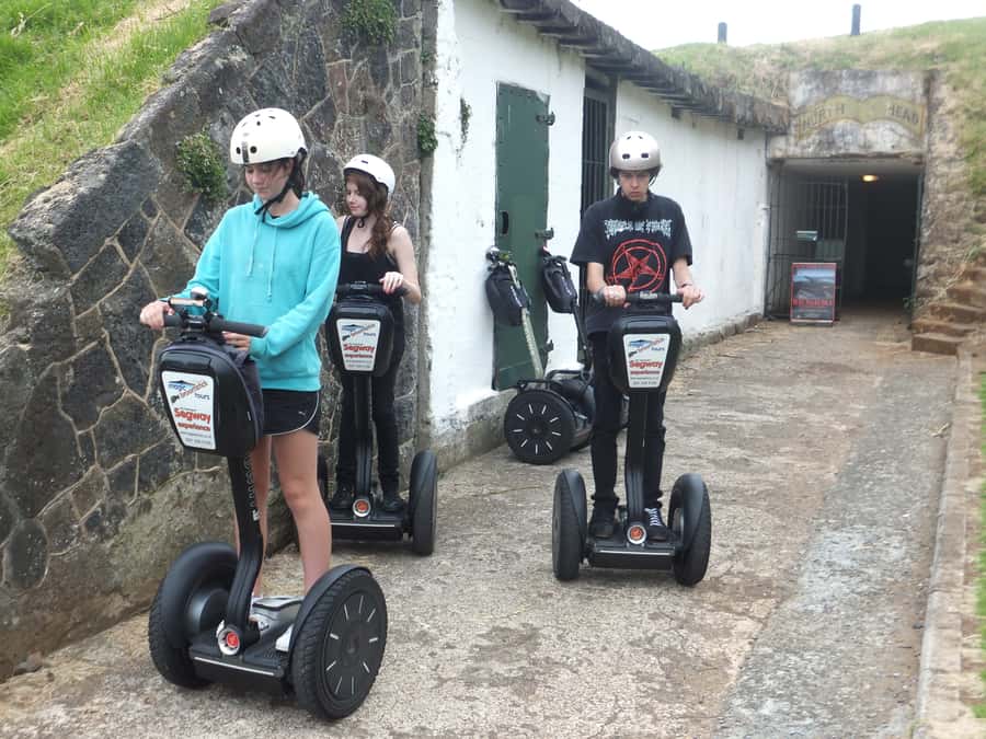 Auckland: Segway to North Head Volcano Summit - Getting Comfortable on a Segway from the Devonport Ferry Terminal
