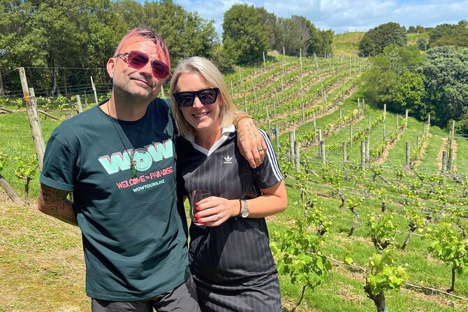 Boutique Waiheke Island Wine, Gin and Food Tour - Stop 1: Te Motu Estate and Bordeaux-style wines over Onetangi Valley