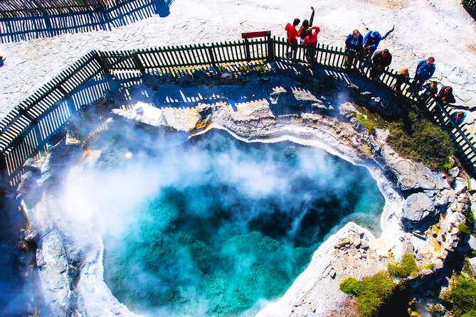 Ex Auckland: Rotorua Māori Village with Haka and Hot Springs - Rotorua District and the photo time at silica formations