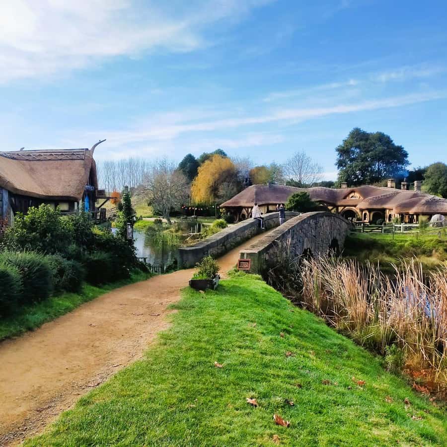 From: Auckland: Rotorua via Hobbiton Tour One Way Tour - One-way Auckland to Rotorua with Hobbiton built in