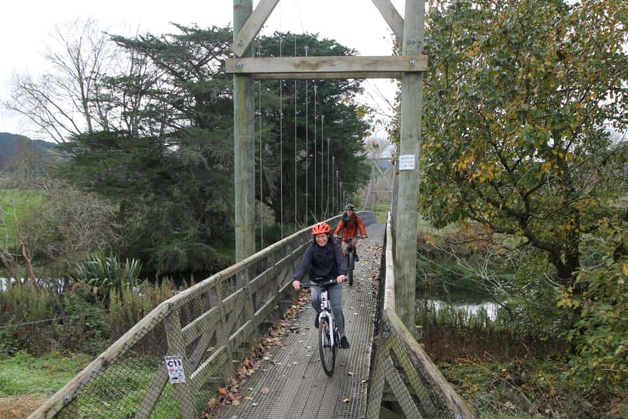 Full Day Ebike Tour - Karangahake Gorge NZ - Paeroa Arrival and the Drive Back to Auckland
