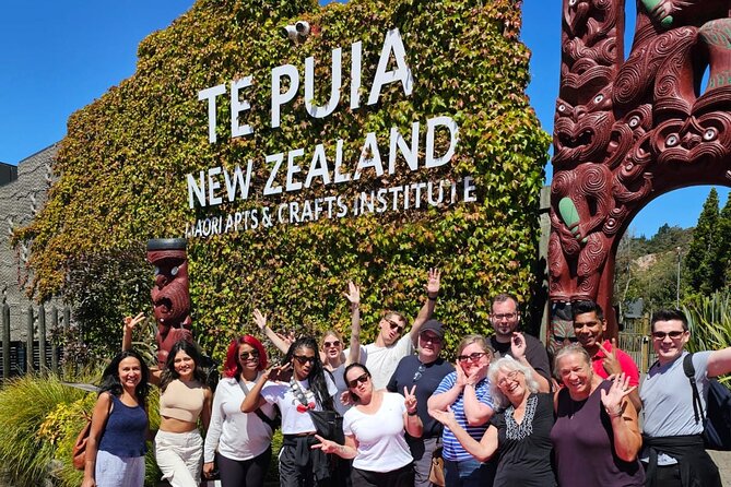 Hobbiton & Rotorua Small Group Day Tour inc Te Puia from Auckland - Rotorua city drive: Lake Rotorua, Government Gardens, Rachel Spring