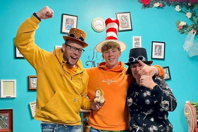 Mad Hatter's Hat Escape Room Experiences - The puzzle factory: how the 10 challenges play out