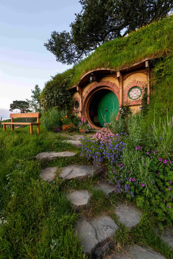 Magical Hobbiton & Waitomo Caves Small Group from Auckland - Alexander Family Sheep Farm and Shire’s Rest: the real countryside before the movie set