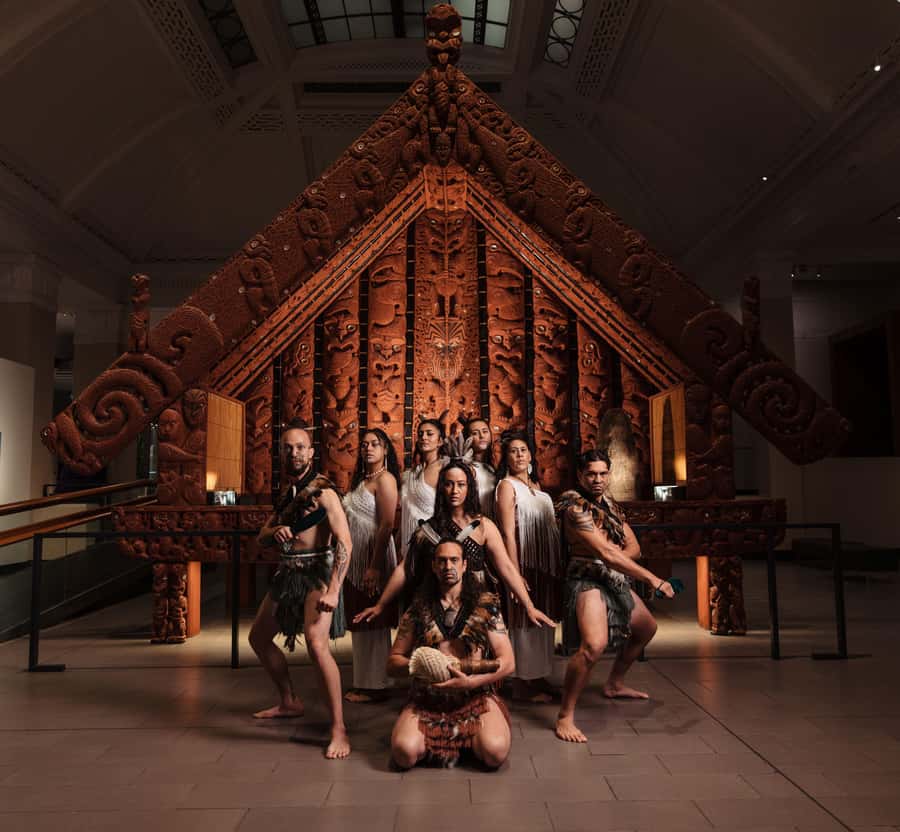 Māori Cultural Experience & Auckland Museum Admission - Inside the Living Taonga performance: storytelling, waiata, poi, and haka