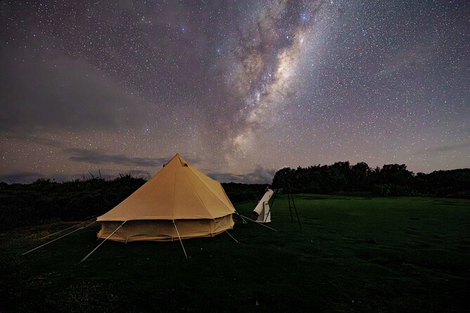 Nocturnal Wonders Tawharanui Kiwi Spotting and Stargazing Tour - Glamping as an add-on: make it a longer night