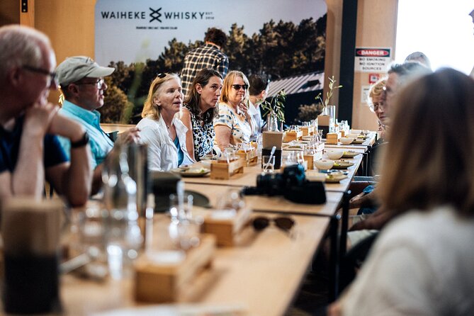 Waiheke 'FLAVOURS' of lunch Wine Oil Beer Spirits max 11 clients - Matiatia to Casita Miro: coastal views plus a first tasting that feels like a meal