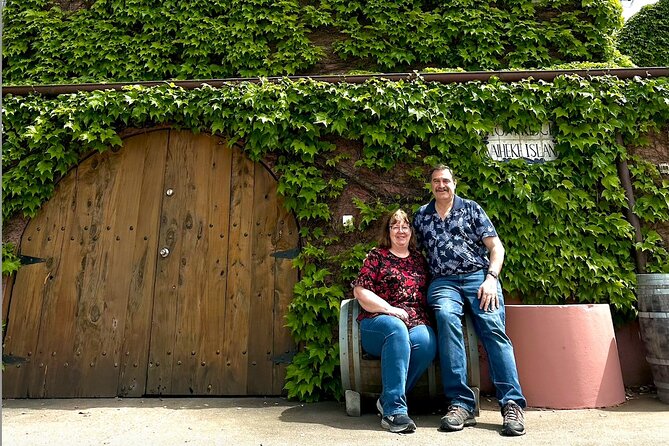 Waiheke island wine tours with Waitiki Tours - Postage Stamp Wines and how the tour closes near Matiatia Wharf